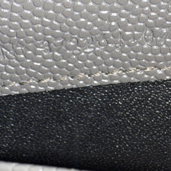 Yves Saint Laurent Gray Leather Clutch - Picture 9 of 14